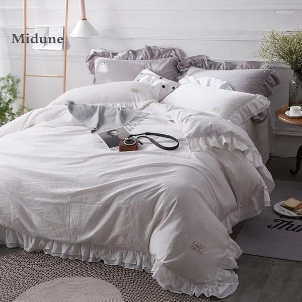 Sets de ropa de cama Promoción Conjuntos de tapa de edredón de algodón lavado