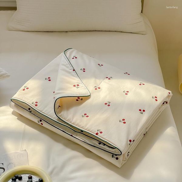 Conjuntos de ropa de cama Edredón de verano de algodón puro Manta de grado materno e infantil de alta calidad Aire acondicionado para niños adultos