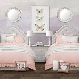 Beddengoedsets Reyna 3-delige gegolfde dekbedset met kussenhoezen Full/Queen Blush slaapkamerbed