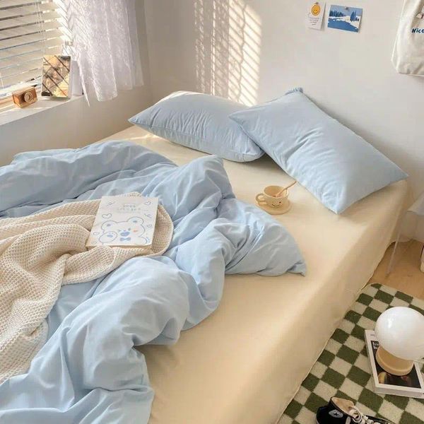 Juegos de cama Sábanas para cama King If... Juego de ropa de cama familiar, funda nórdica, colcha doble para parejas, comodidad