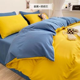 Beddengoedsets Eenvoudig dubbelzijdig ontwerp Kingsize set Zacht Comfortabel dekbedovertrek en kussensloop Laken Betaalbare duurzame bedsets 230828