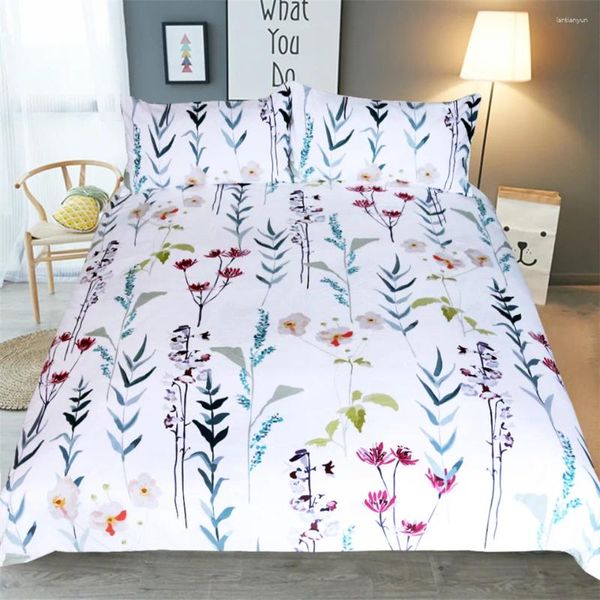 Ensembles de literie mille fleur de fleurs textiles de courtepointe coquette de couette de luxe 1 st 2