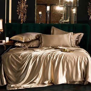 Beddengoed sets solide kleur beddengoed set luxe zacht laken en kussenslopen kwaliteit quilt cover zomerbed set voor huizenkwaliteit beddeksel set 230427