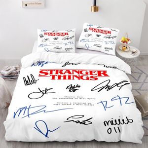 Beddengoed stelt Stranger Things Set set single twin full queen king size vreemde dingen bed set aldult kid slaapkamer 011 230211