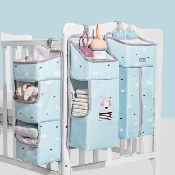 Conjuntos de ropa de cama Sunveno Organizador de cuna para bebé Bolsa de almacenamiento colgante Ropa Caddy Essentials Pañal Pañal 231012