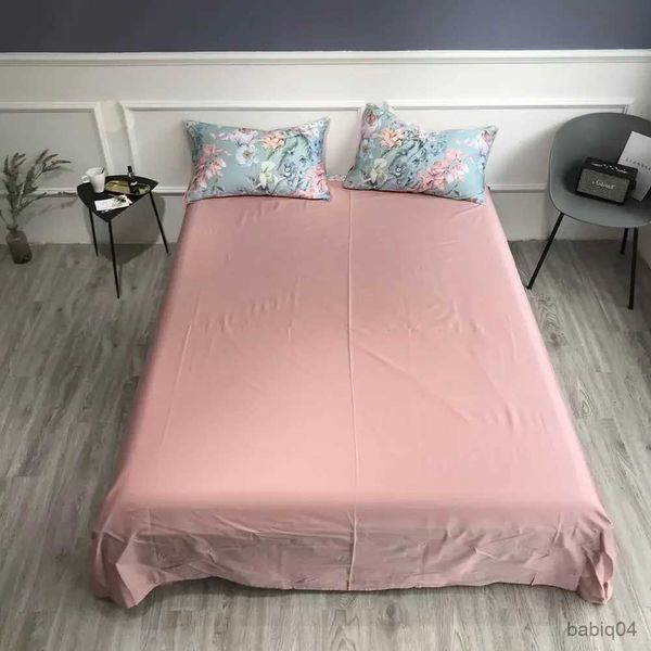 Juegos de ropa de cama Svetanya Flowers Birds Dragonfly Juego de cama de algodón egipcio 100% satinado Ropa de cama tamaño Queen King Sábana ajustable Juego de funda nórdica