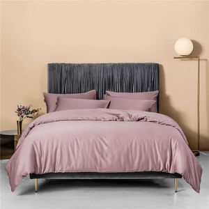 Ensembles de literie Svetanya Nordic Pale Mauve 100 Linge de lit en coton égyptien Ru Europe Queen King Family Size Set Drap housse Housse de couette Literie Z0612