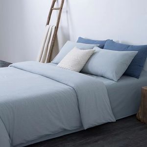 Juegos de cama Textiles para el hogar de color sólido amigables con la piel de alta calidad Funda nórdica doble el 230721