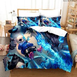 Conjunto de cama caçador de demônios 3D anime jogo de cama para cama de  casal queen size - 1 capa de edredom + 1/2 capa de almofada - Conjuntos de  capa de