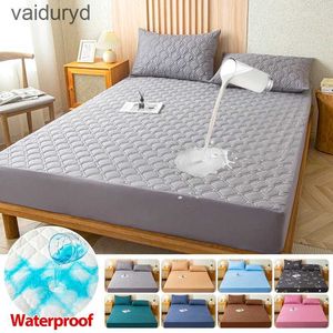 Ensembles de literie Housse de protection de matelas imperméable, couvre-lit, paquet complet, bande élastique épaisse, drap-housse, 90/180x200cm, pour chambre à couchervaiduryd