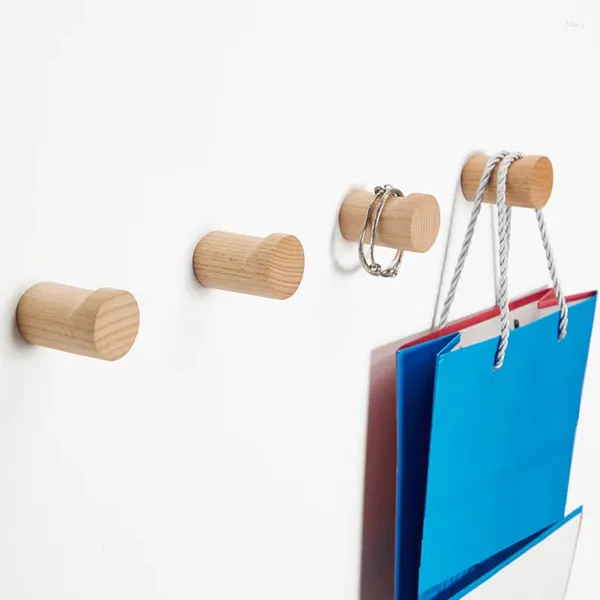 Ensemble de literie Crochet en bois clé décoratif porte-porte porters de cuisine polyvalente accessoires de salle de bain organisateur de rangement