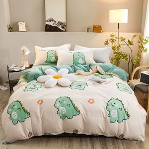 Ensembles de literie YanYangTian Kawaii ensemble de literie quatre pièces décoration de noël housse de couette 200x230 linge de lit king size housse de couette couvre-lit 230605