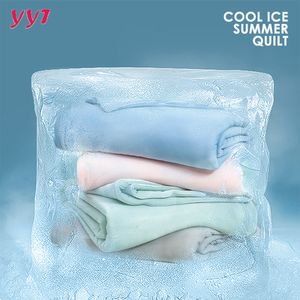 Ensembles de literie YanYangTian Summer Thin Cooling Covers Ice Quilt Couvre-lit sur le lit Climatisation Couette Tissu 150 Queen King Size 230721
