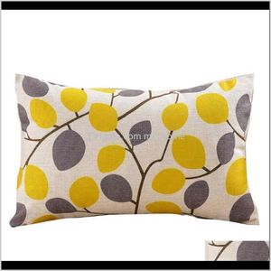 Fournitures de literie Textiles Gardengeometric Impression Taie d'oreiller Cafe Home Decor Coussin Ers Items Ménage Textile Products Drop Delivery 2