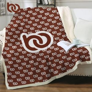 BeddingOutlet Custom Made Throw Blanket Imprimer à la demande Couverture Sherpa pour Bed POD Personnalisé DIY Peluche Thin Quilt Dropshipping 201222