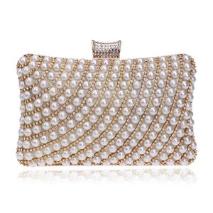 Beded femmes sacs de soirée diamants coquille dame petit jour embrayages fête dîner mariage mariée creux perle sacs à main sac à main 240117