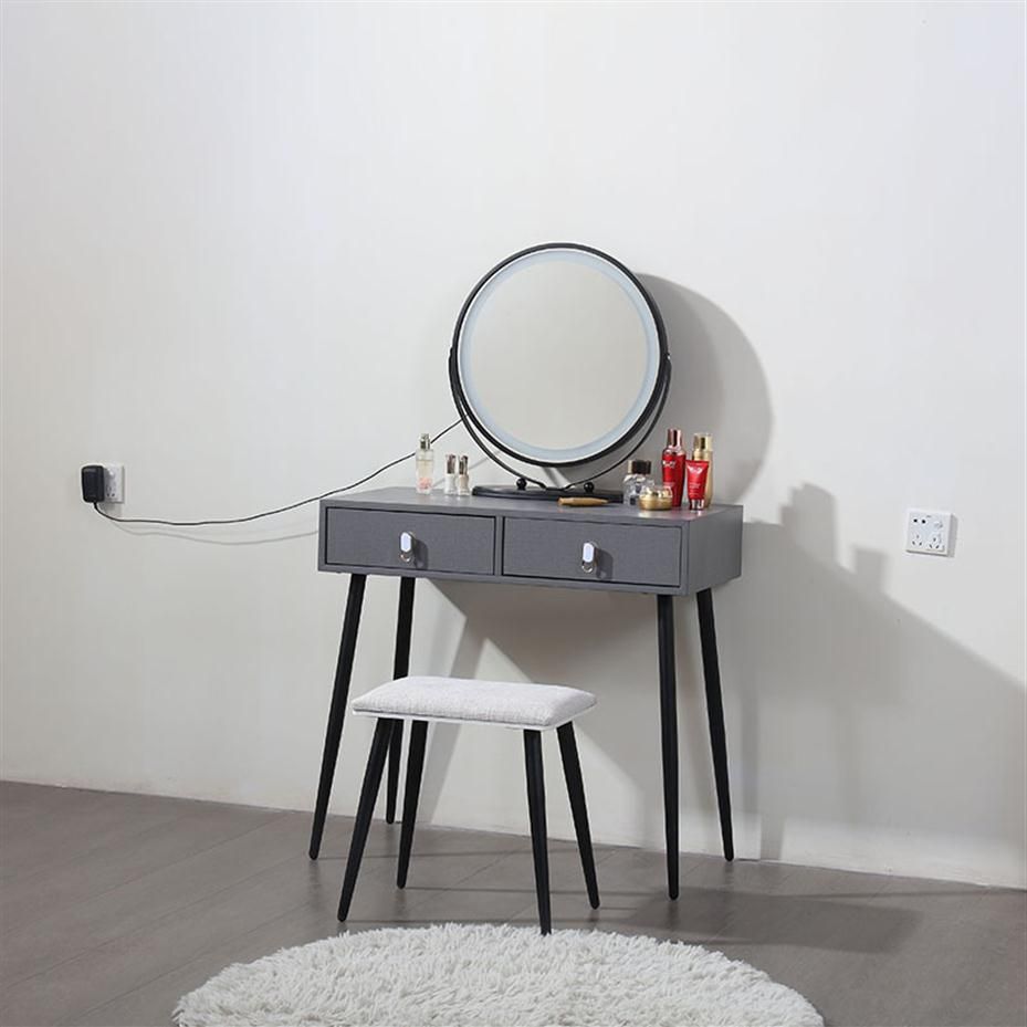 Chambre de meubles chambre chambre ￠ coucher moderne minimaliste petit appartement maquillage armoire de maquillage 70 cm l￩ger luxe net roud ins table 3073