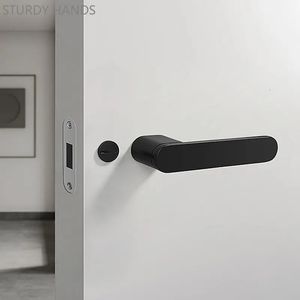 Slaapkamer stille magnetische zuigdeur slot zink legering beveiligingsdeur sloten indoor houten deurgreep lockset meubels hardware 231222