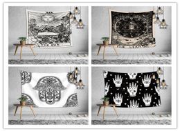 Tapisserie murale suspendue pour chambre à coucher, décoration, divination euraméricaine, astrologie, nappe imprimée, drap de lit, tapis de yoga, serviette de plage, fête 8960575