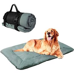 Lits pour chiens, tapis de lit d'extérieur pour animaux de compagnie, matelas imperméable et portable, résistant à la mastication, en tissu Oxford, pour chenil, Camping, voyage, canapé SOFE