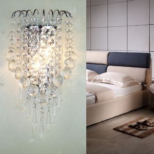 Lámpara de pared de cristal para cabecera, espejo moderno, dormitorio frontal, sala de estar, luz de pared, decoración de iluminación interior para el hogar