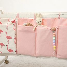 Opbergtas aan het bed Babybedje Organizer Hangende tas voor slaapzaal Bed Stapelbedrails Boek Speelgoed Luierzakken Bedhouder 240220