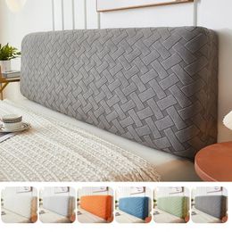 Couvre-lit géométrique Jacquard couvre-tête de lit tout compris anti-poussière élastique couvre-tête de lit en peluche dossier anti-poussière housses 231205