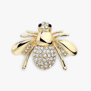 Broche abeille cristal insectes thème animal mode couleur or personnalité européenne et américaine bijoux animaux mignon abeille broche strass brooc