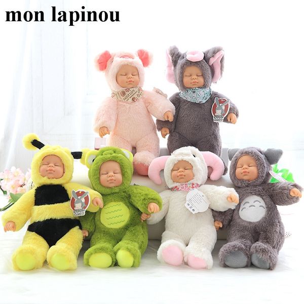 Abeille Mignon Bébé Poupée Kawaii Cochon Poupée En Peluche Mouton Rose Cochon Jouet Animal En Peluche Poupée Enfants Jouets Haute Qualité Drop Ship LJ200902