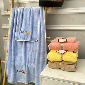 Bijen borduurwerk badhanddoek set absorberende zachte gezicht handdoeken washandje badkamer dagelijkse benodigdheden vier kleuren