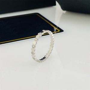 Bee Love Ring Wedding Ring Woman Rose Silver Steel Diamond Rings For Women Designers Rings Maat 5-11 Gratis verzending