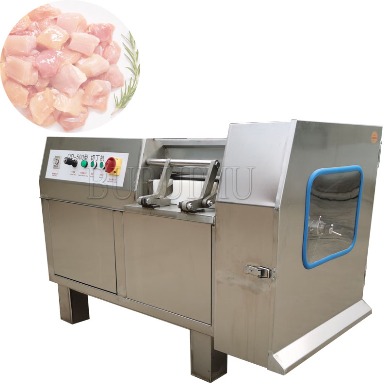 Rundvleessaus Volautomatische snijmachine Lams- en schapenvleeshakapparatuur, snijmachine voor vers geraspt vlees