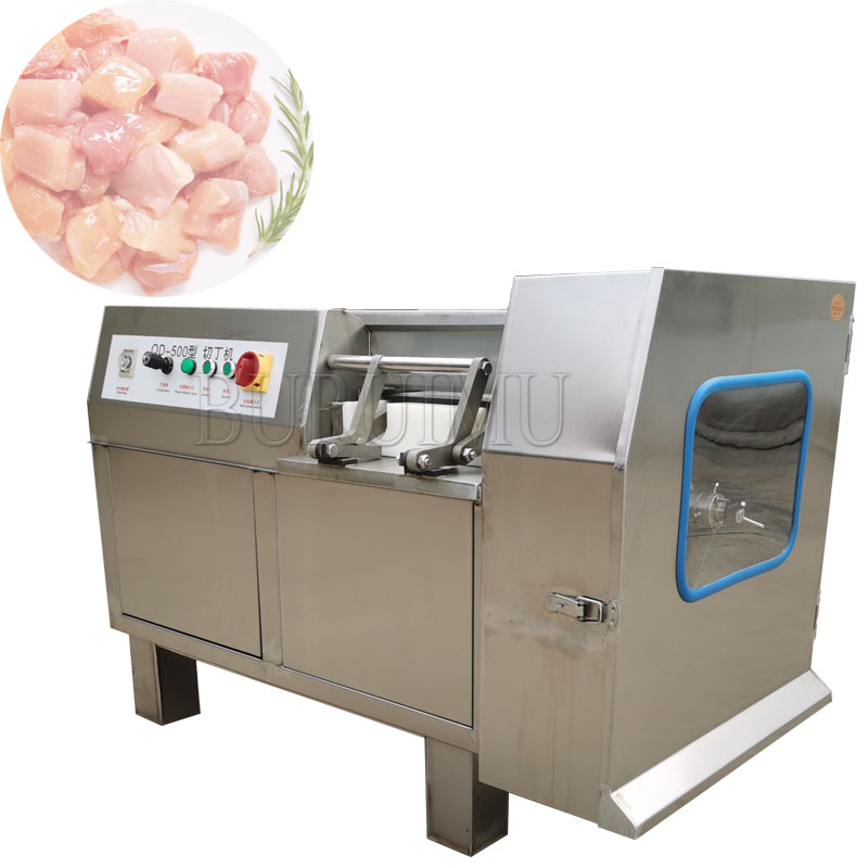 Beef Sauce Fully Automatic Dicer Lamb And Mutton Chopping Equipment, Pork Chopping Machine Fresh Shredded Meat Dicer