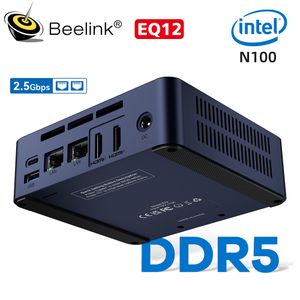 Beelink EQ12 Windows 11 Mini PC 12th Gen Intel Alder Lake N100 8GB 16GB DDR5 500GB SSD Wifi6 Dual 2.5Gbps LAN Desktop Computer