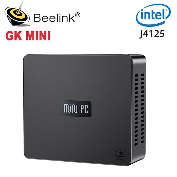 Beelink GK Mini Windows 11 MINI PC Intel Gemini J4125 8GB 128GB 5.8G WiFi 1000M LAN Bluetooth 4K ordinateur de jeu VS GK55