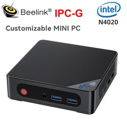 Beelink IPC-G Fanless Aanpasbare Mini PC Intel Celeron N4020 tot 2,8 GHz DDR4 SSD Gigabit LAN Wifi5 Industriële Computer IPC