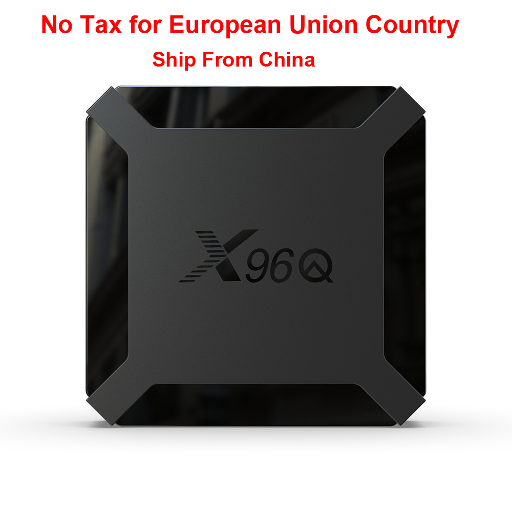 Pays de l'ue pas de taxe X96Q tv box Android 10.0 2GB 1GB RAM 8GB 16GB Smart Allwinner H313 Quad Core décodeur lecteur multimédia