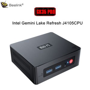 Beelink GK35 Pro Mini PC Windows 11 Intel Celeron J4105 2.5GHz 8GB DDR4 128GB/256GB SSD Dual WIFI 4K Ordinateur de bureau Gaming