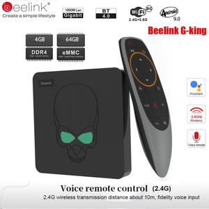 Beelink GT-King Smart Android TV Box Android9.0 Amlogic S922X 4GB 64GB 2.4G Commande vocale 5.8G WiFi 1000Mbps LAN Set-Top-Box