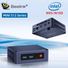 Beelink Min S12 Pro N100 Gamer Mini PC Intel 12e generatie N95 DDR4 8GB 256GB 16GB 500GB SSD 2.4G 5G Dual Wifi 1000M BT5.2 NVME Deskt 240104