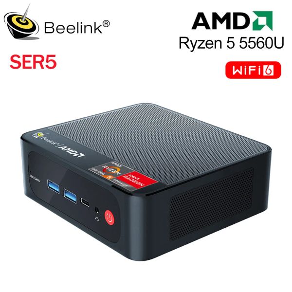 BEELINK MINI PC AMD RYZEN 9 6900HX 7 5800H 5700U 5 5560U SER6 MAX SER5 PRO GAMING HOME BURANT ORDERNE WIFI6 DDR5 SSD