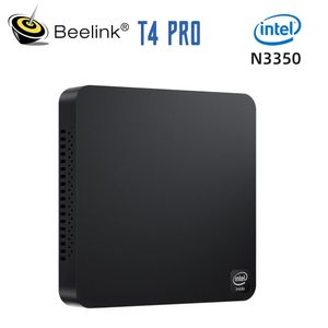 Beelink T4 Pro Mini PC Intel Celeron N3350 1.1GHz Tot 2.4GH 4GB/64GB Windows 10 HTPC 2.4G/5G Dual WIFI BT4.0 Ondersteuning 4K HD