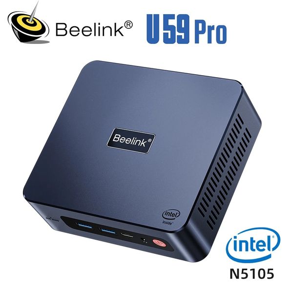 Beelink U59 Pro Intel 11e N5105 Mini PC Windows 11 DDR4 16 Go 500 Go SSD 1000M ordinateur de jeu de bureau