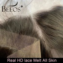 BEEOS Skinlike 13x6 HD dentelle frontale uniquement pré-épilé droit 6x6 5X5 HD dentelle fermeture uniquement cheveux humains brésiliens 13x4 HD frontale 240312