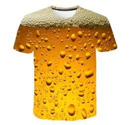 Bière 3d imprimé T-shirt it039S Time Letter Femme Men Men Funny Novelty Tshirt Short Sleeve Tops Unisexe Tenfit Clothing9043604