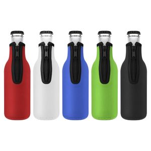 Manchon de couverture de bouteille de bière manchon isolant de couverture de refroidisseur de bière en néoprène pour bouteilles de 12 oz/330 ml