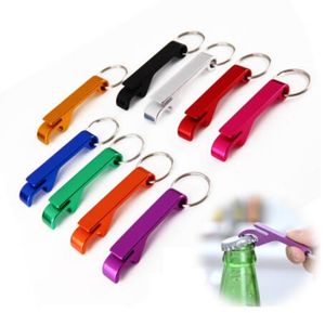 Bierflesopener sleutelhanger 4 in 1 zak aluminium bierflesopener kan gepersonaliseerd 11 kleuren bruiloft giften