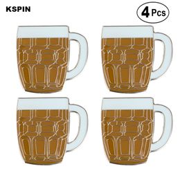 Icone spilla distintivo spilla tazza di birra 4 pezzi