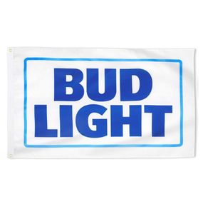 Drapeau de bière pour Bud Light 3x5ft Flags 100D Bannières en polyester intérieure de couleur vive de haute qualité avec deux œillets en laiton1366158