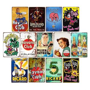 Bier vintage borden tin metalen retro platen voor muurbar pub club café kunst plaque decoratie home decor 30x20cm w03